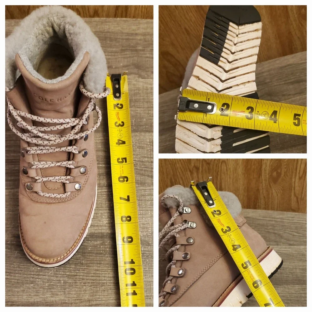 Cole Haan Zerogrand Explorer Waterproof Boots‎ Women's Size 6.5 Pink